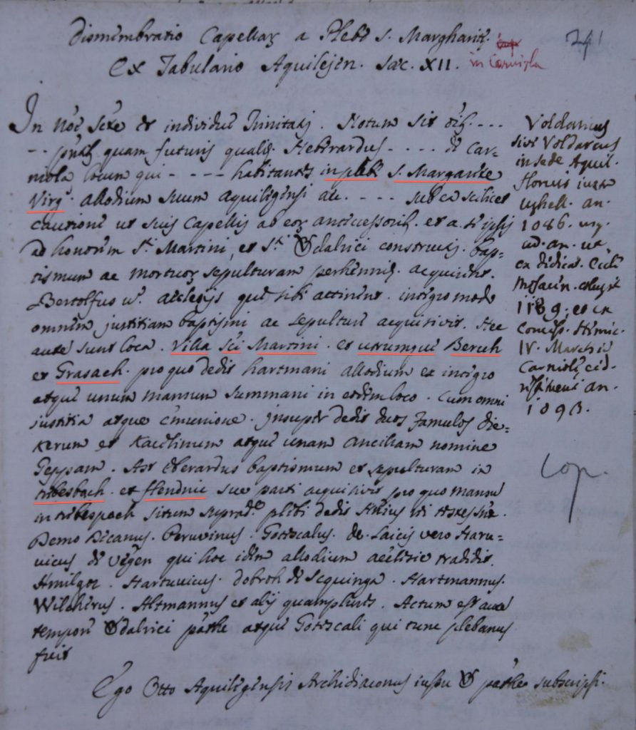 Slika prepisa listine